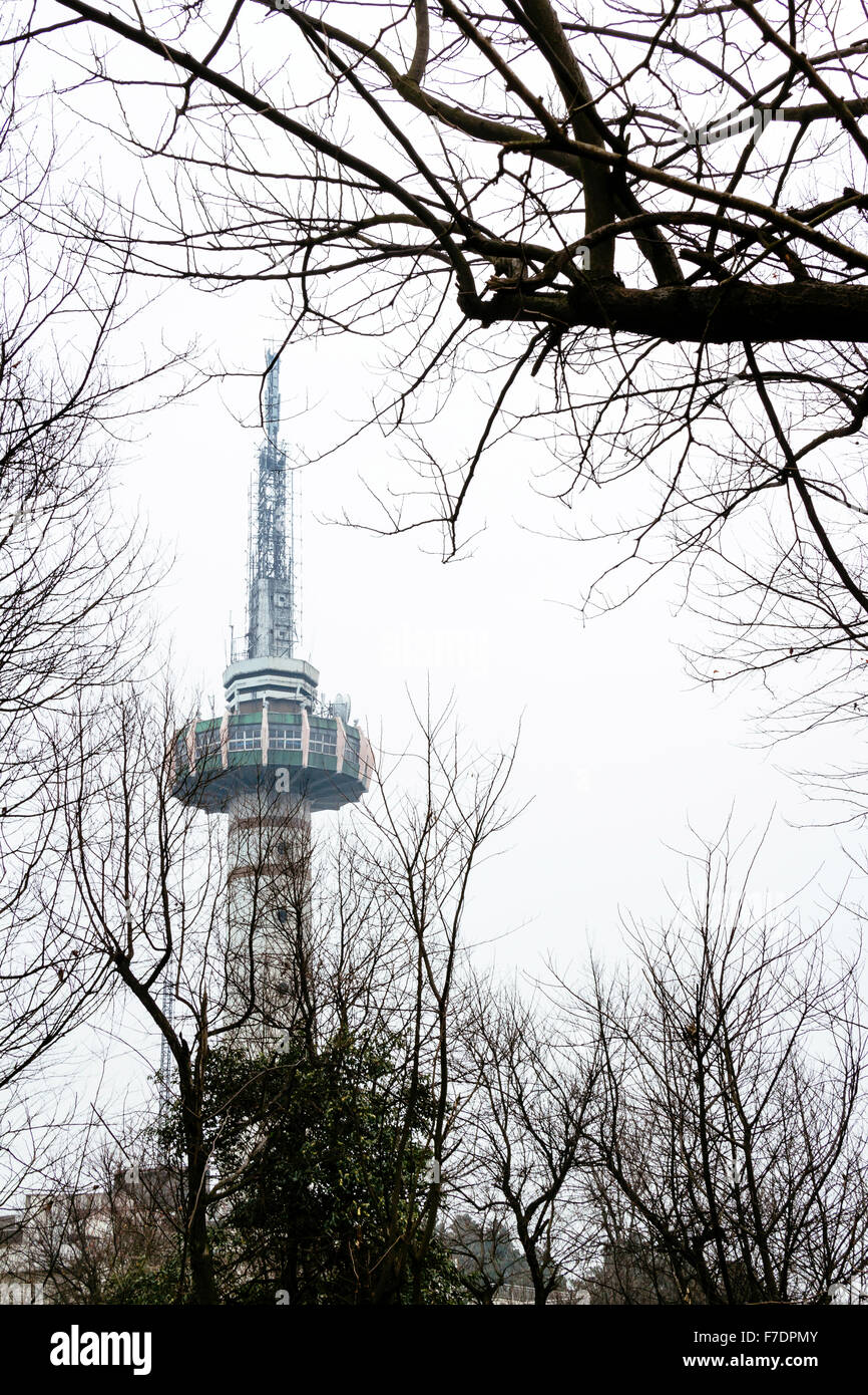 Changsha, Hunan, China - die Aussicht im Yuelu Mountain National Park, ein Ort der berühmten Tour von Changsha. Stockfoto