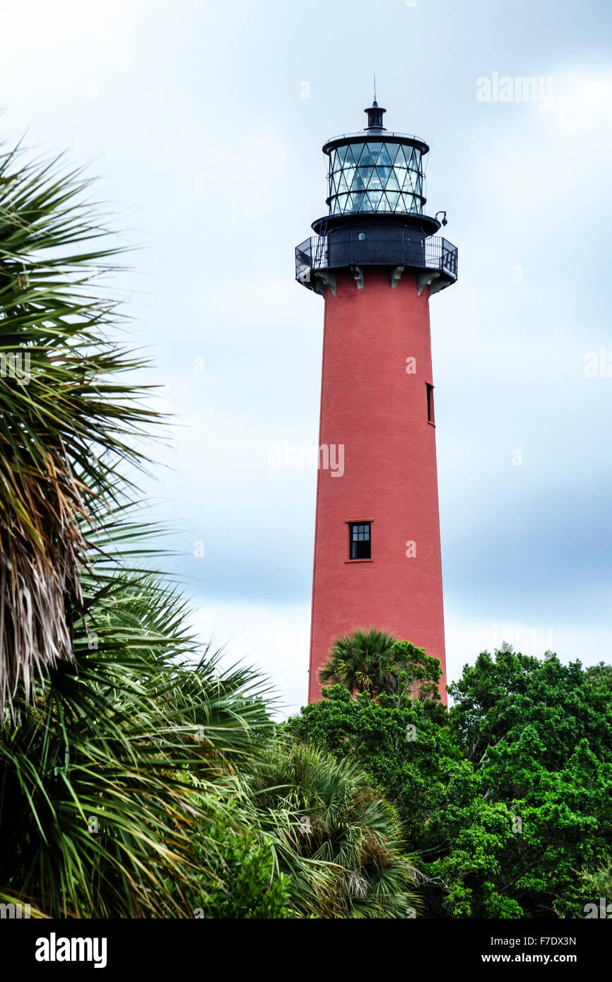 Florida Jupiter, Jupiter Inlet Water Lighthouse und Museum, Besucher Reise Reise Reise Tour Tourismus Wahrzeichen Kultur Kultur Kultur, Urlaub Stockfoto
