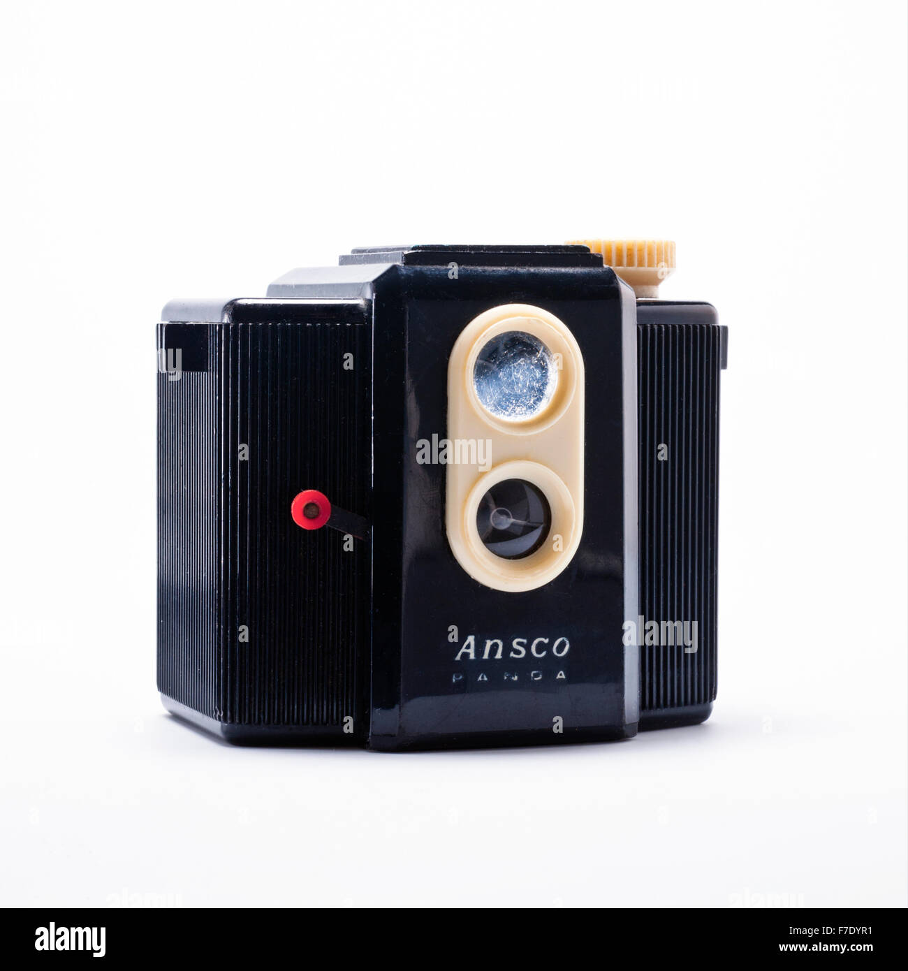 Vintage "Ansco Panda" Plastikkamera von 1950 und die 60 Stockfoto