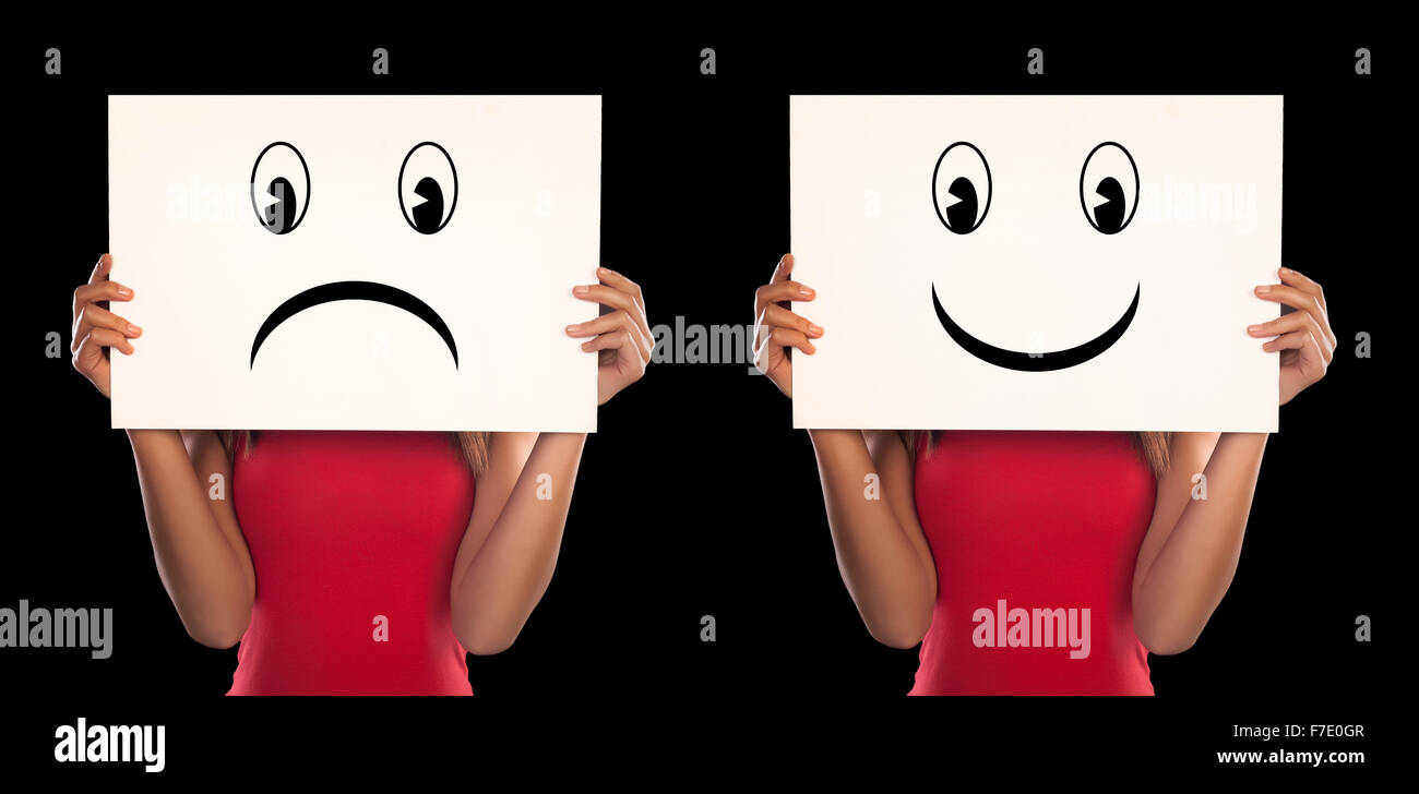 Abstrakter Begriff für Depressionen. Stockfoto