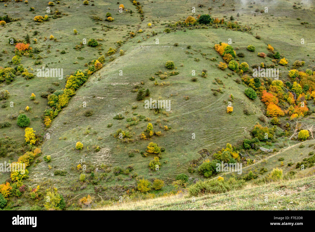 Bunte Hang, Abruzzen, Italien Stockfoto