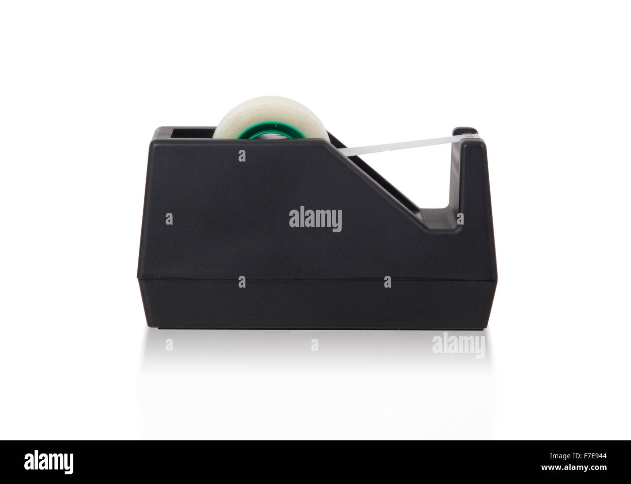 Klebeband-Halter auf dem weißen Hintergrund Stockfoto