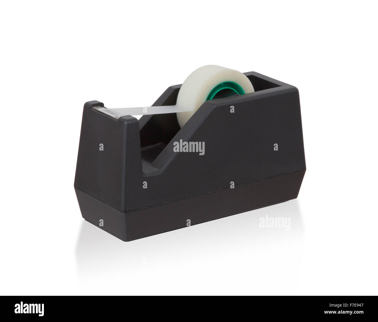Klebeband-Halter auf dem weißen Hintergrund Stockfoto