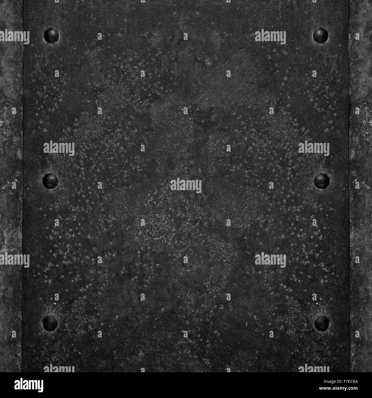 schwarzen rostigem Stahl Hintergrund oder grobe Muster Metallplatte Textur Stockfoto