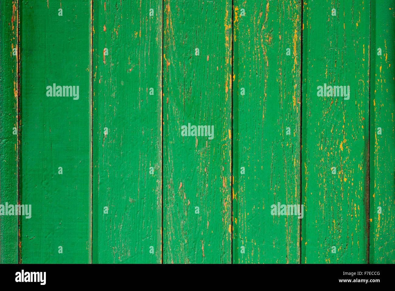 grünes Holz rustikal Hintergrund oder lackierten Holzplatten Textur Stockfoto