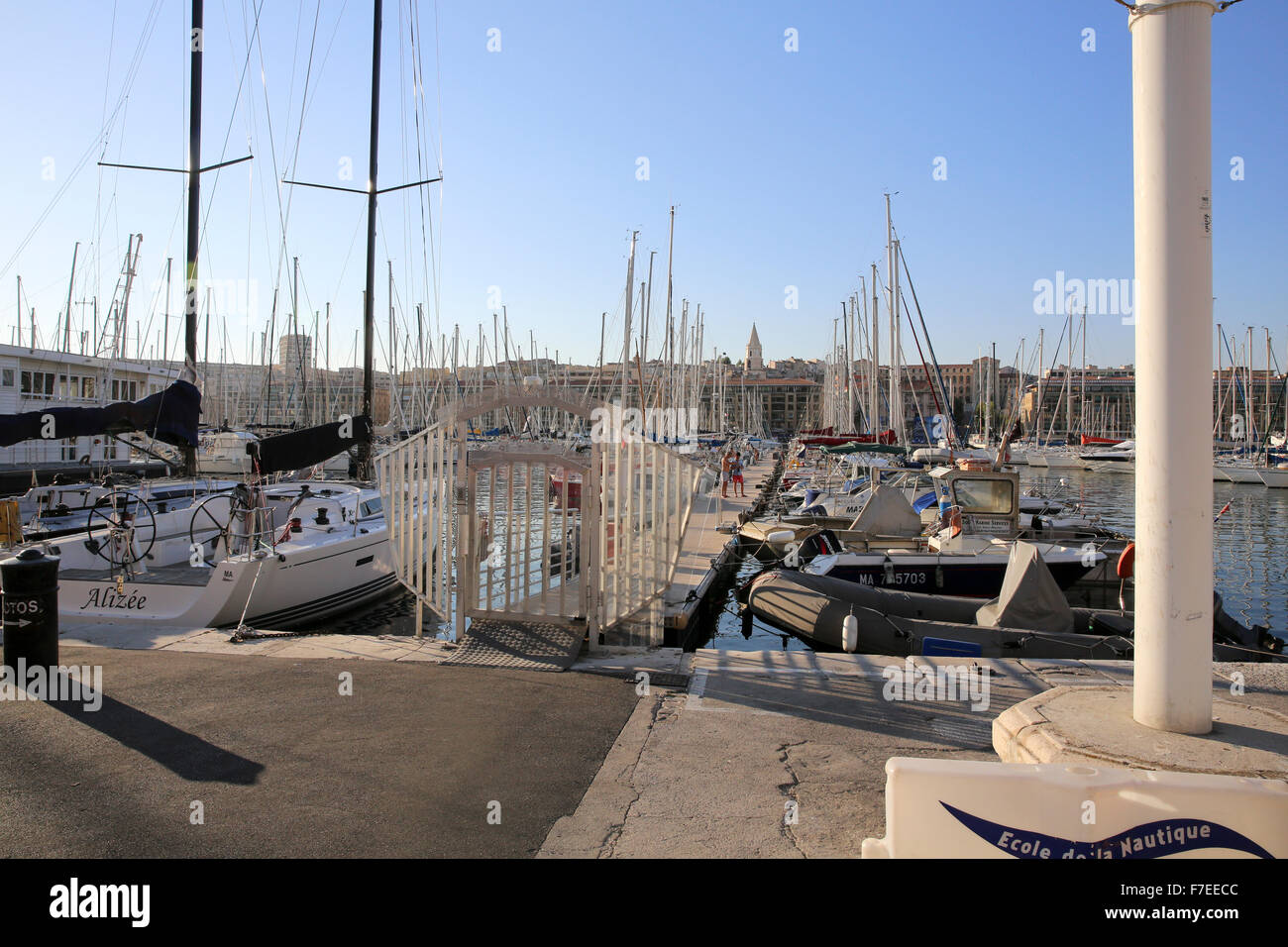 Frankreich, Marseille, Fischerhafen auf th Küste Stockfoto