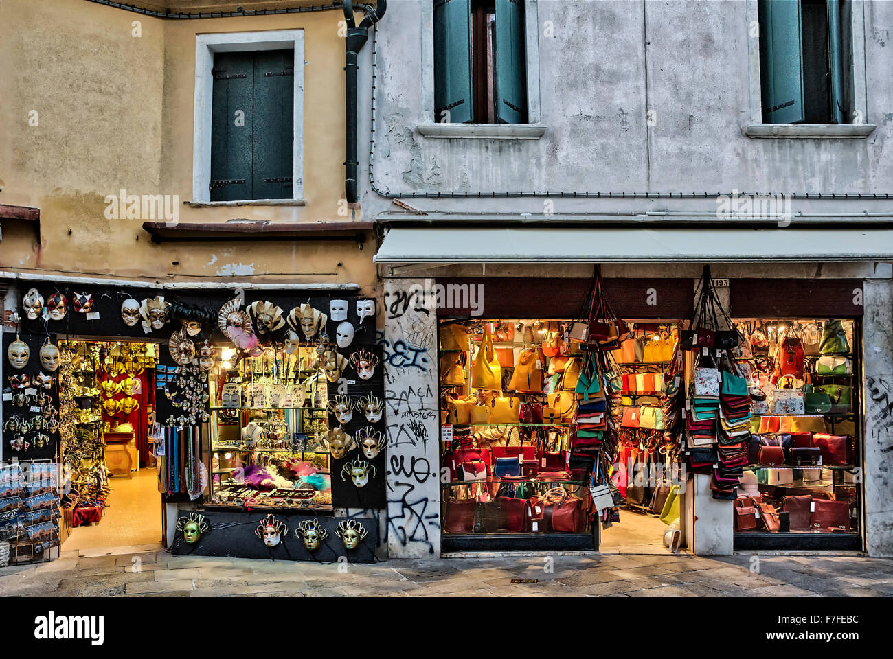 Souvenir-Shops, Venedig, Italien Stockfoto
