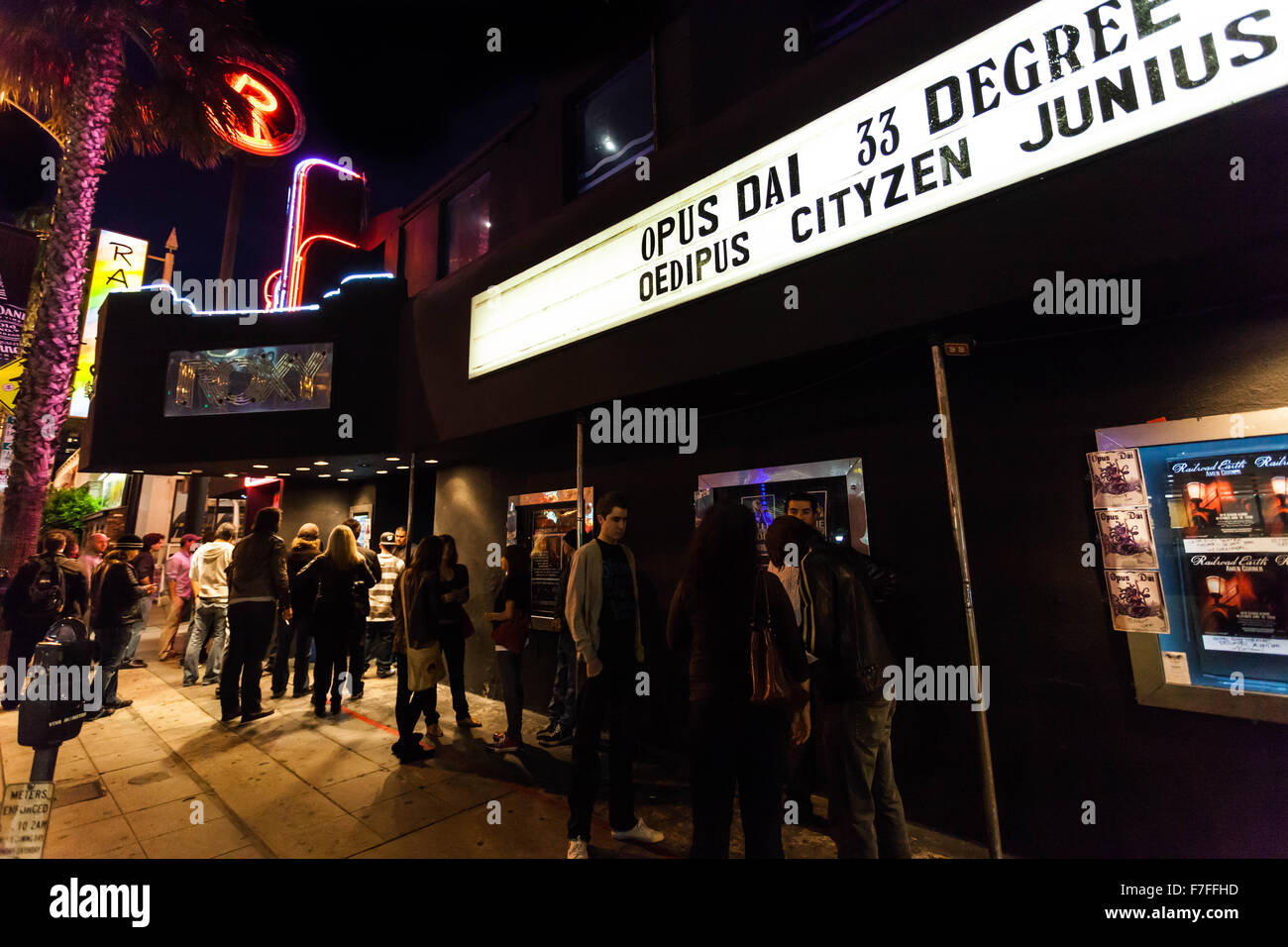 The Roxy Theatre, Sunset Strip, West Hollywood, Kalifornien, USA. Stockfoto