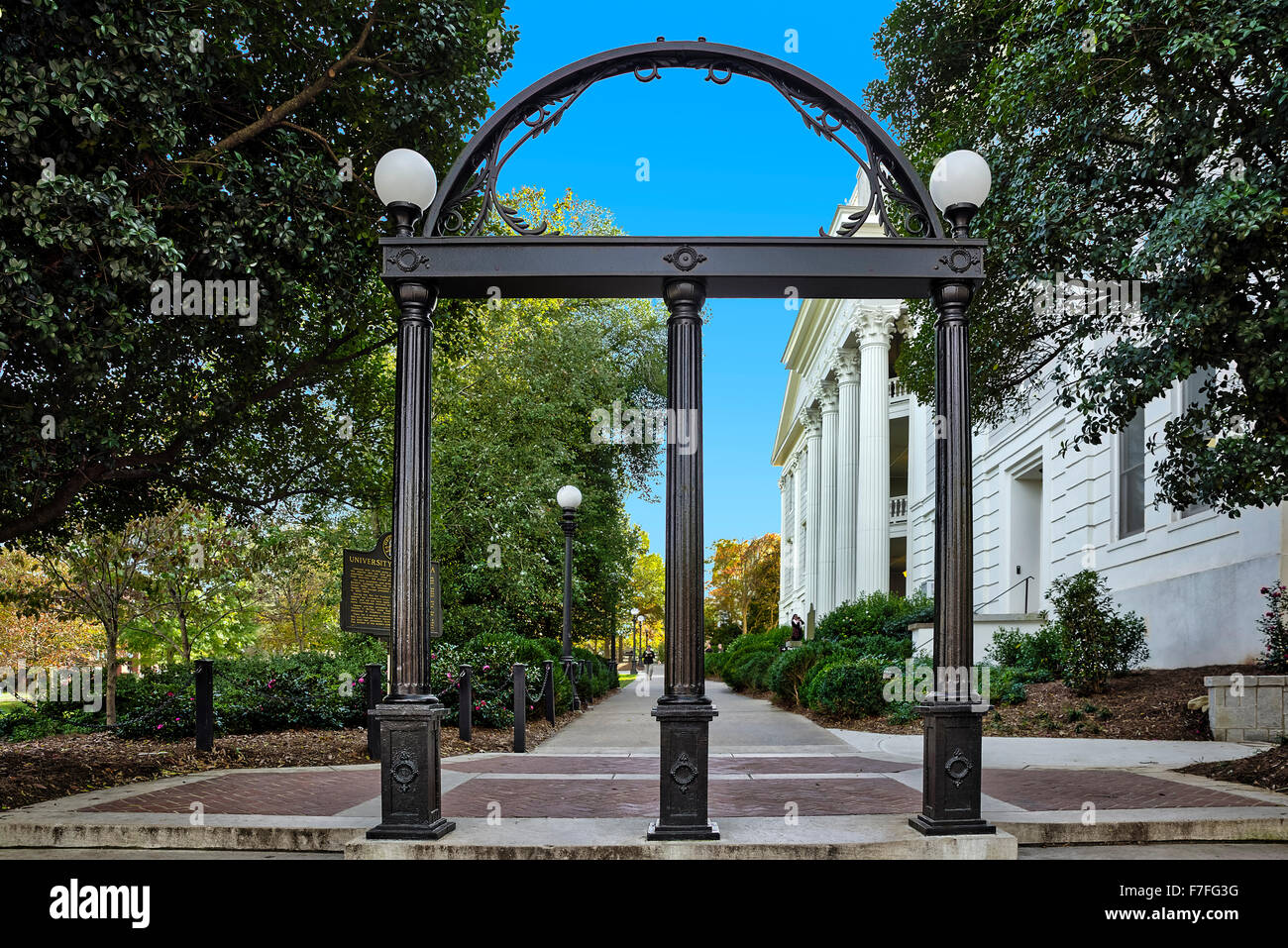 Die Georgia Arch, University of Georgia, Athens, Georgia, USA Stockfoto