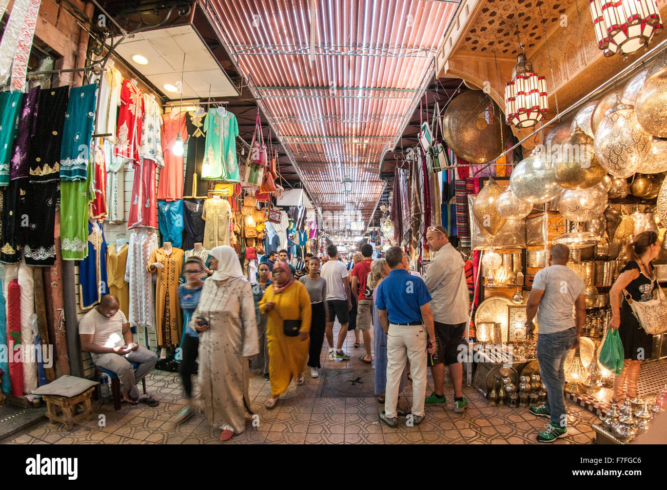 Der Souk in Marrakesch, Marokko Stockfotografie Alamy