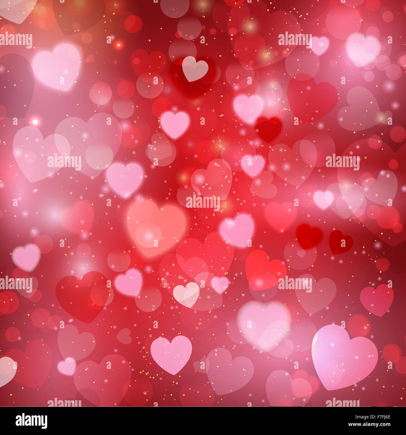 Dekorative Herzen Hintergrund Zum Valentinstag Stockfotografie Alamy