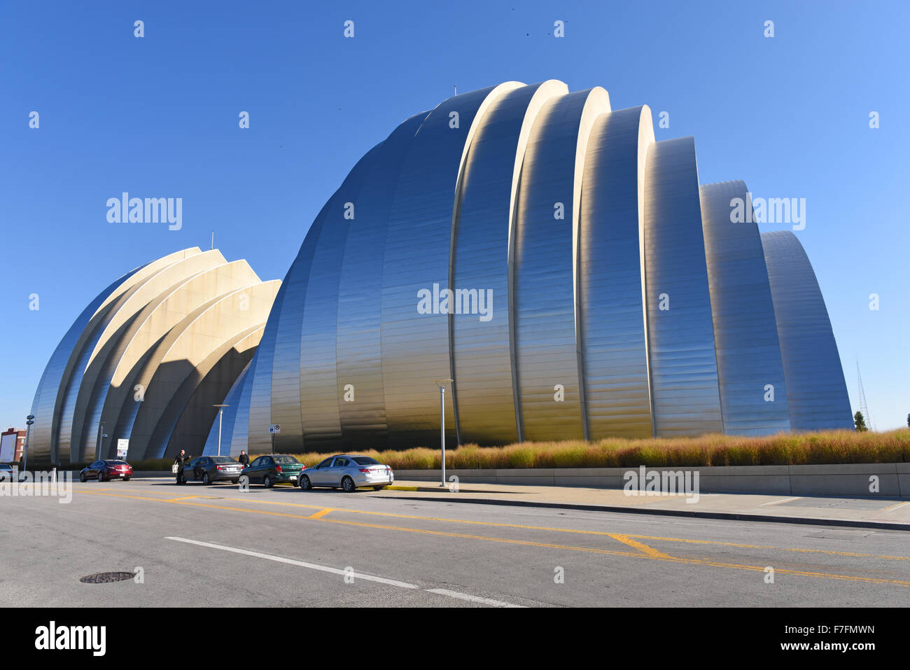 KANSAS CITY, MO - Oktober 11: Kauffman Center for the Performing Arts in Kansas City, Missouri. Stockfoto