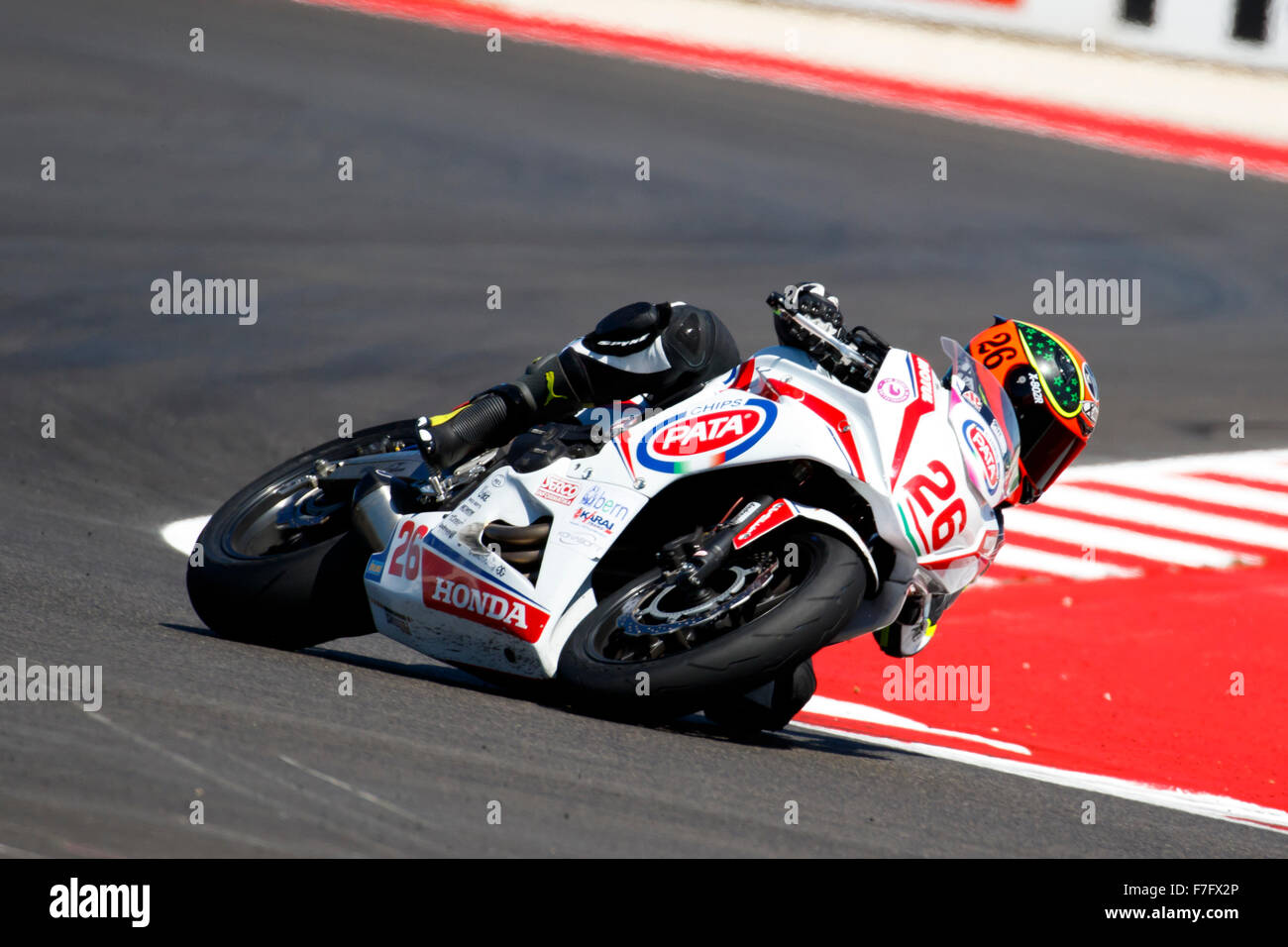 Misano Adriatico, Italien - Juni 21: Honda CBR 650F H-Moto Team, angetrieben von KIS Viktoria in Aktion während der European Junior Stockfoto