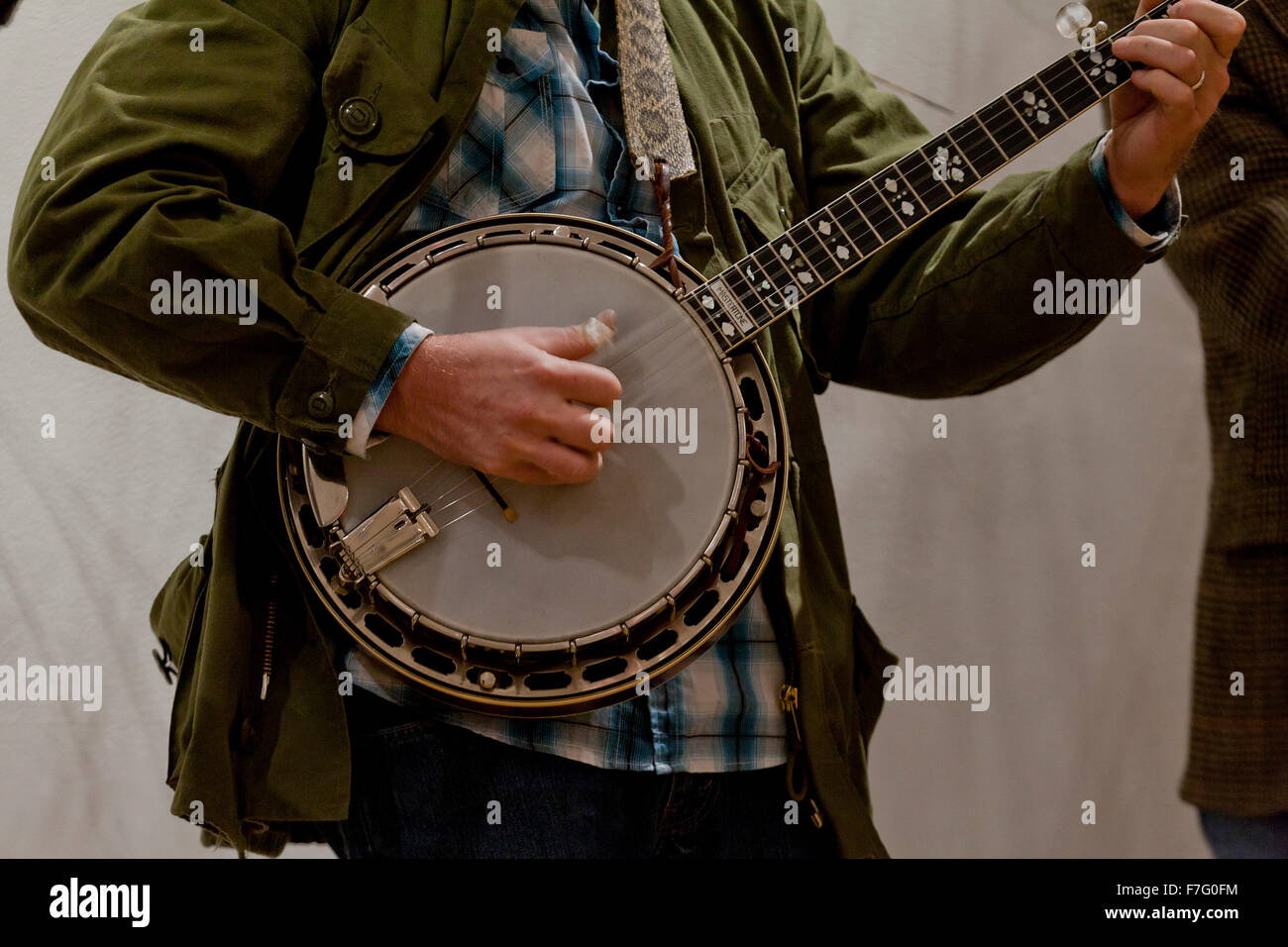 Banjo-Spieler - USA Stockfoto