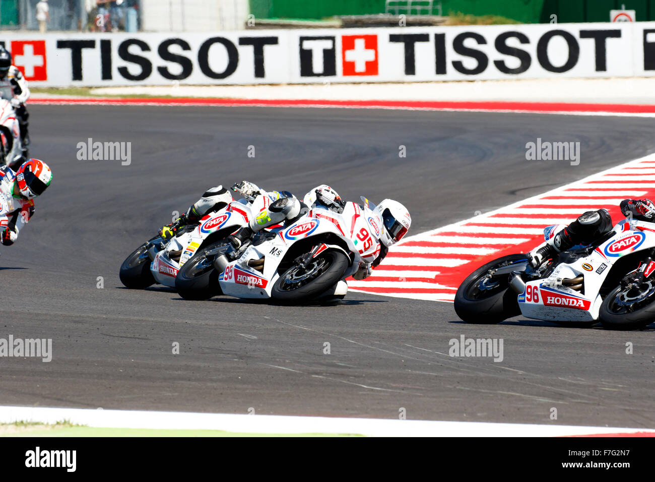 Misano Adriatico, Italien - Juni 21: Honda CBR 650F Europ Foods Team, angetrieben von Javier ORELLANA Stockfoto