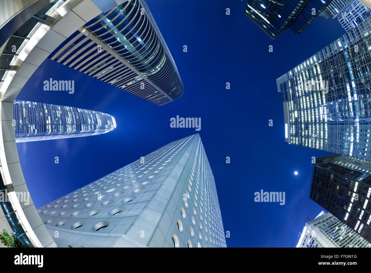 Wolkenkratzer in Hongkong Stockfoto