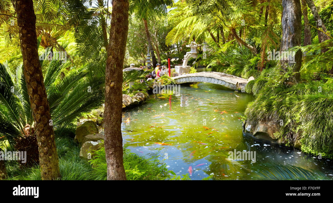 Monte Palace Tropical Garden (japanischer Garten) - Monte, die Insel Madeira, Portugal Stockfoto