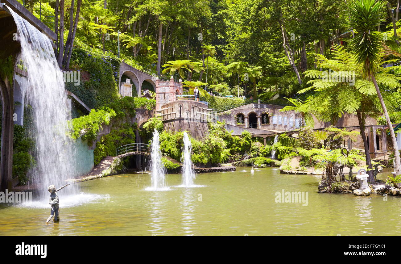 Monte Palace Tropical Garden (japanischer Garten) - Monte, die Insel Madeira, Portugal Stockfoto