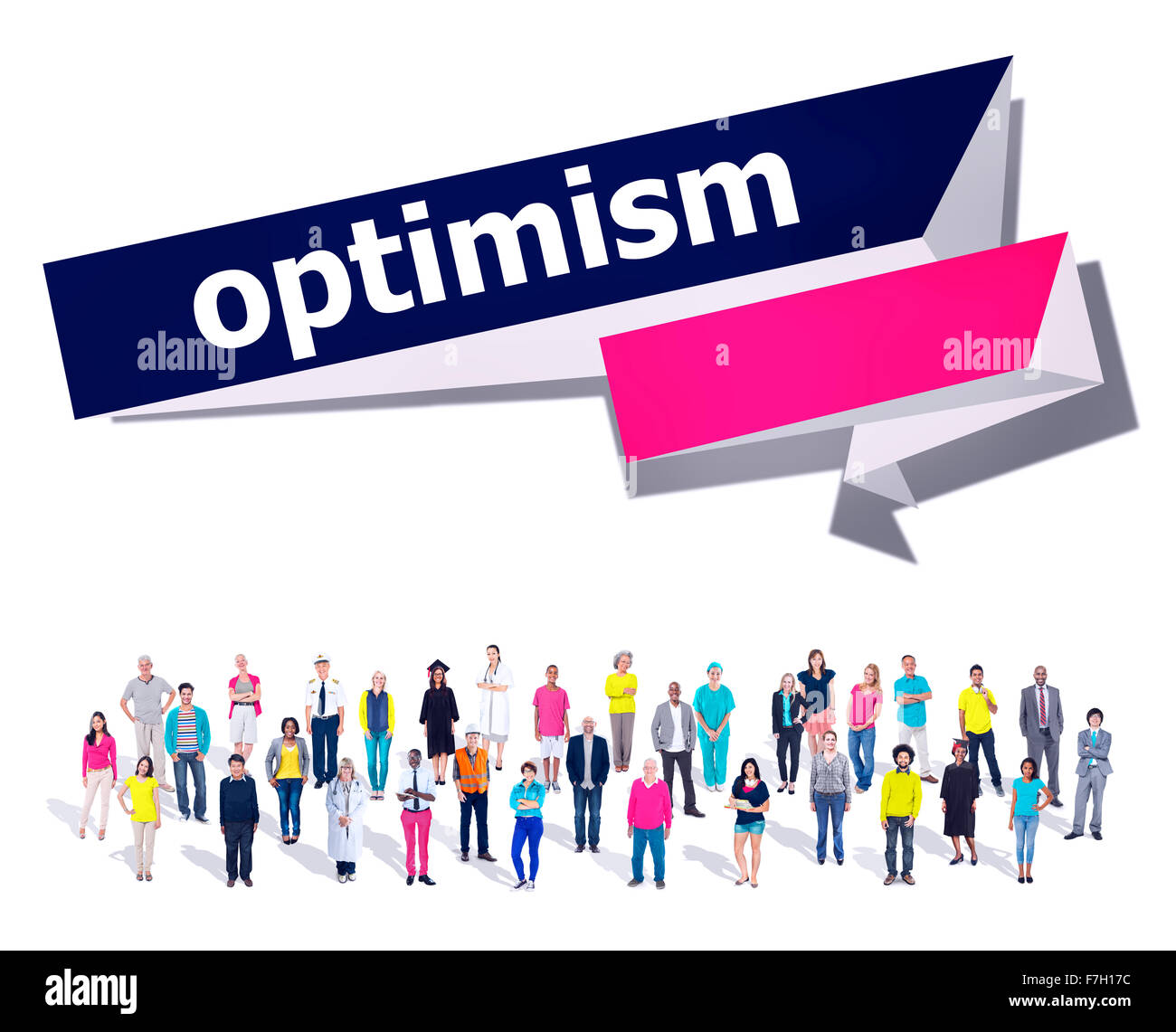Optimismus Haltung hoffnungsvollen positives Denken Konzept Stockfoto