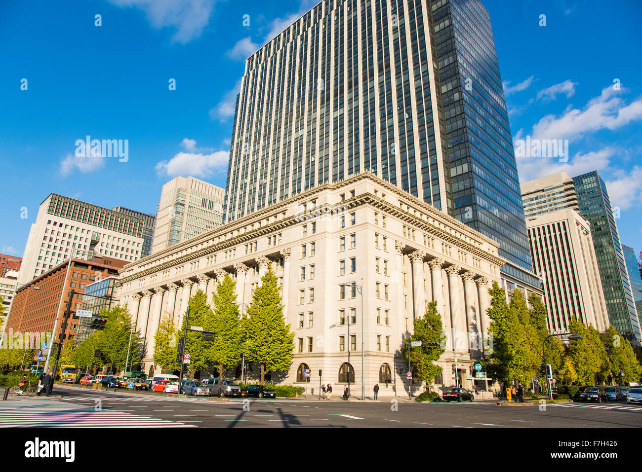 Meijiseimeikan Gebäude, Chiyoda-Ku, Tokyo, Japan Stockfoto