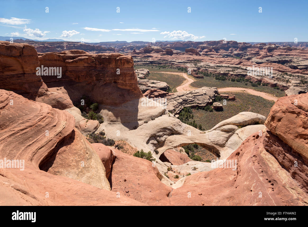 Paul Bunyon Töpfchen und Horse Creek in Canyonlands National Park, Utah. Stockfoto