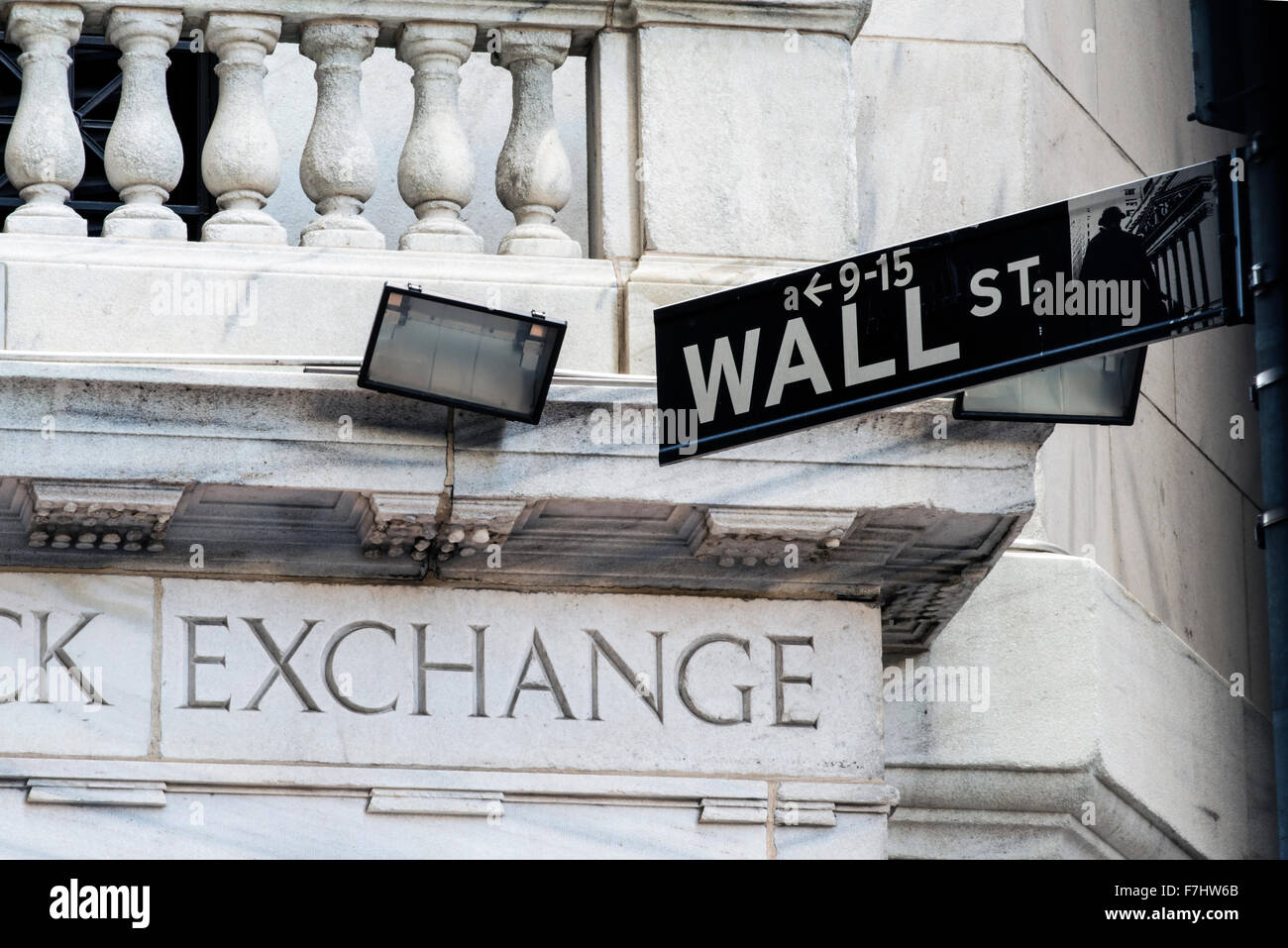 New Yorker Börse, Wall Street, Lower Manhattan, New York, USA Stockfoto