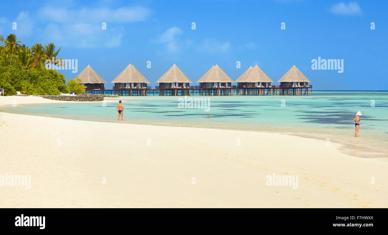 Malediven Strand, Ari Atoll Stockfoto