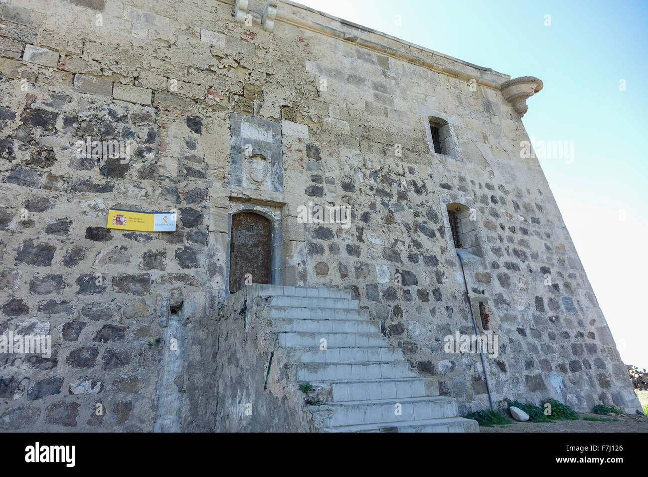 Insel Tabarca, Torre de San José - San Jose-Turm, gebaut im Jahre 1789, wurde im 19. Jahrhundert als Staatsgefängnis benutzt. Stockfoto