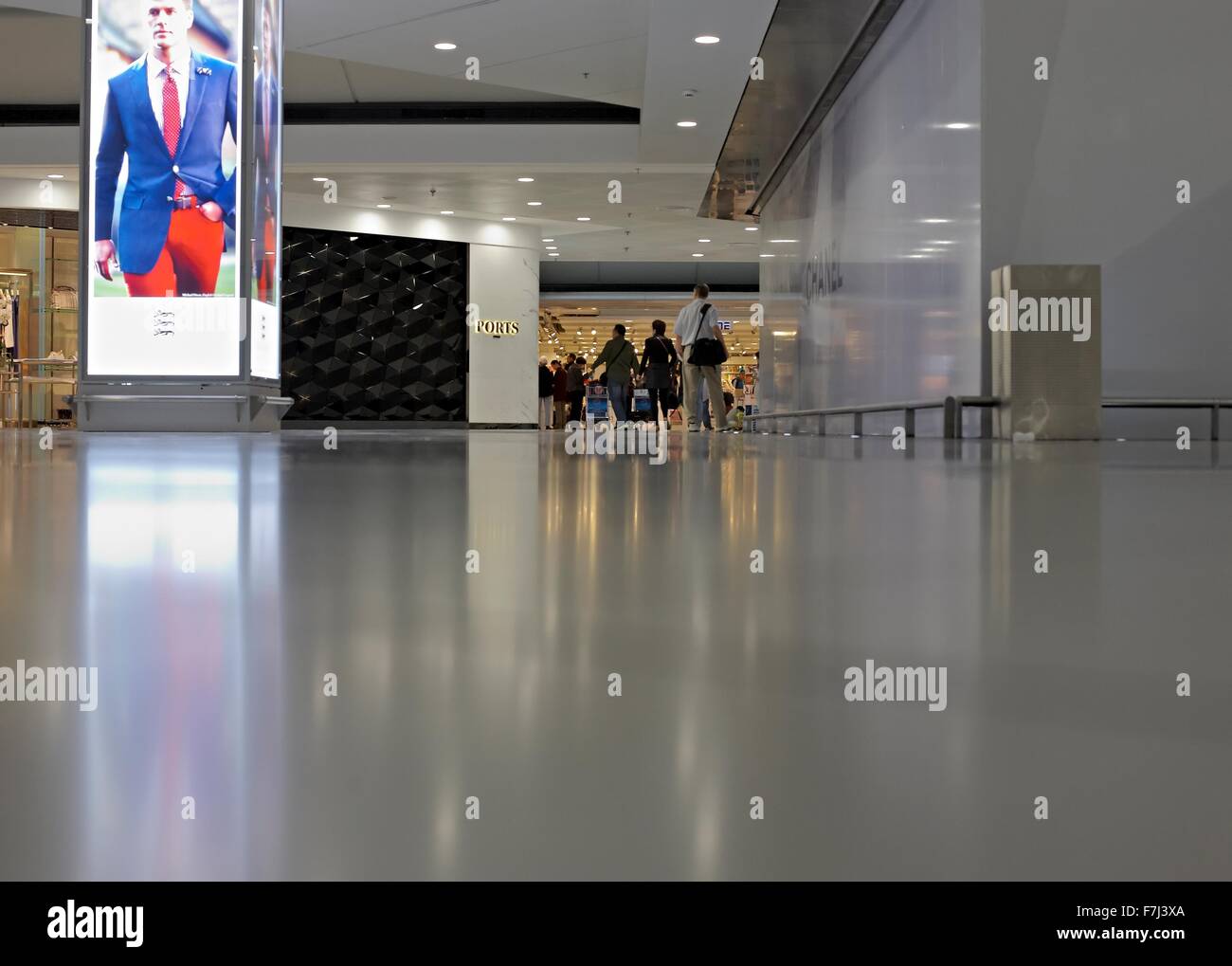 Blick von der jeweiligen im Internationalen Flughafen Hong Kong Stockfoto