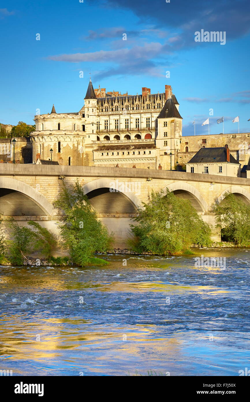 Loire Schloss - Amboise Loire-Tal, Frankreich Stockfoto