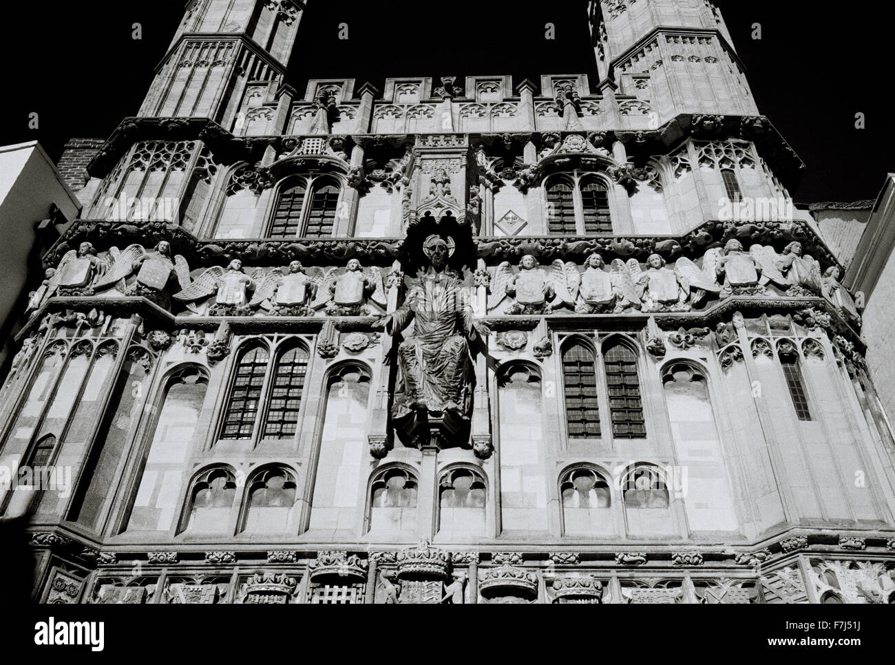 Christus Kirche Tor in Canterbury Kathedrale in Canterbury in Kent in England in Großbritannien im Vereinigten Königreich. Christentum-Religion Stockfoto