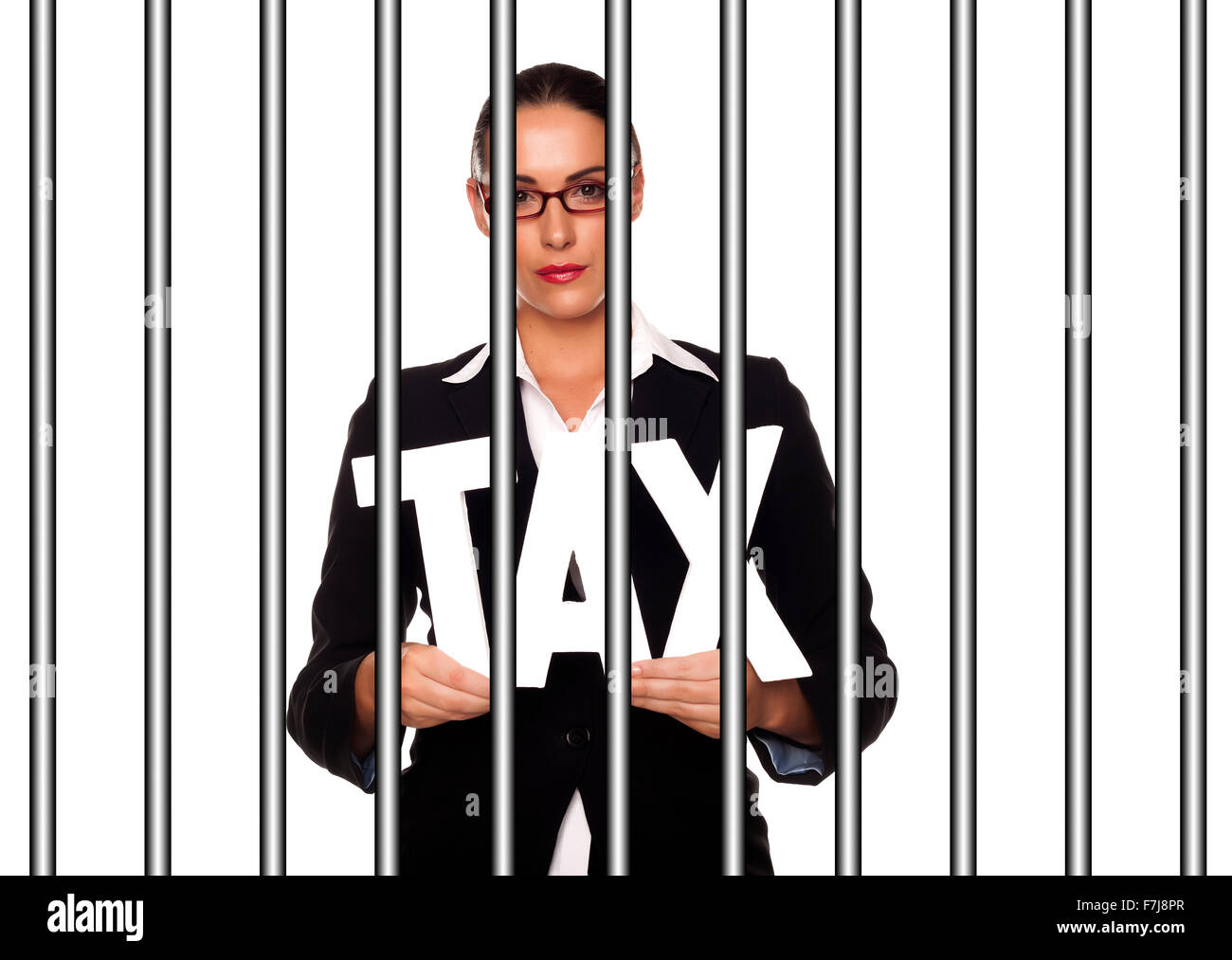 Gesetz Verstoß Verstoß gegen Steuerhinterziehung folgen Konzept. Stockfoto