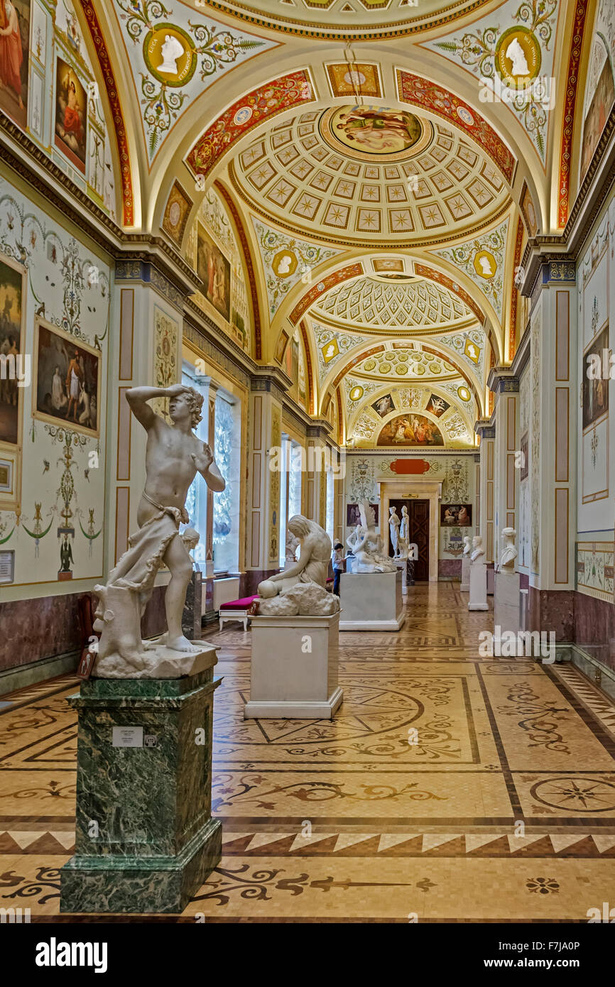 Galerie der antiken Historienmalerei Eremitage Russland Stockfoto