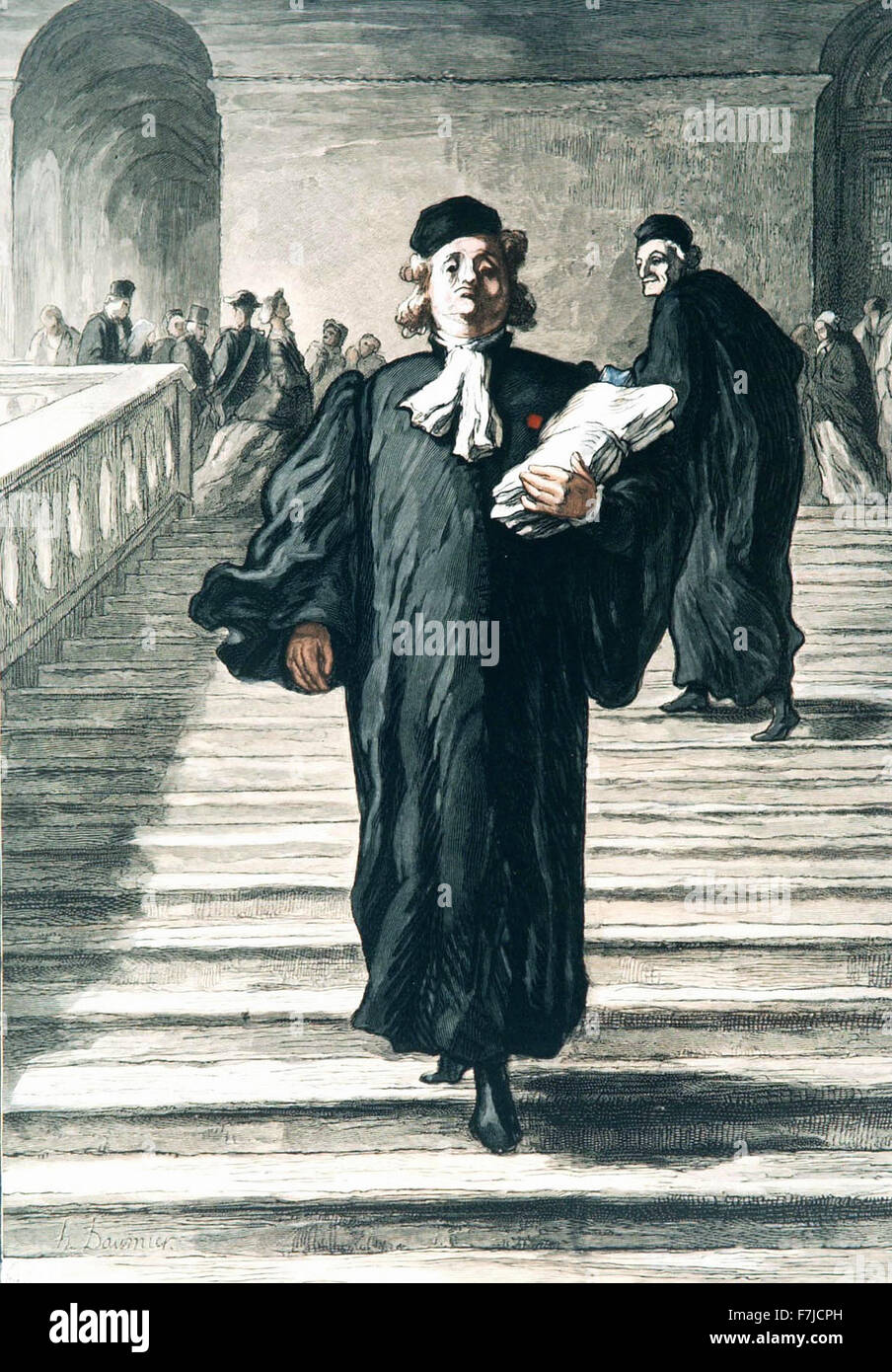 Honoré-Victorin Daumier - Rechtsanwalt Stockfoto