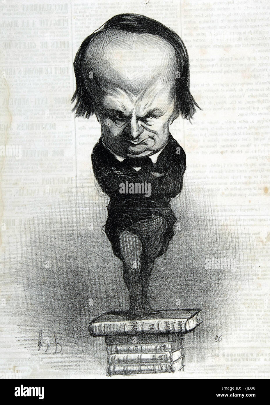 Honoré-Victorin Daumier - Victor Hugo Stockfoto