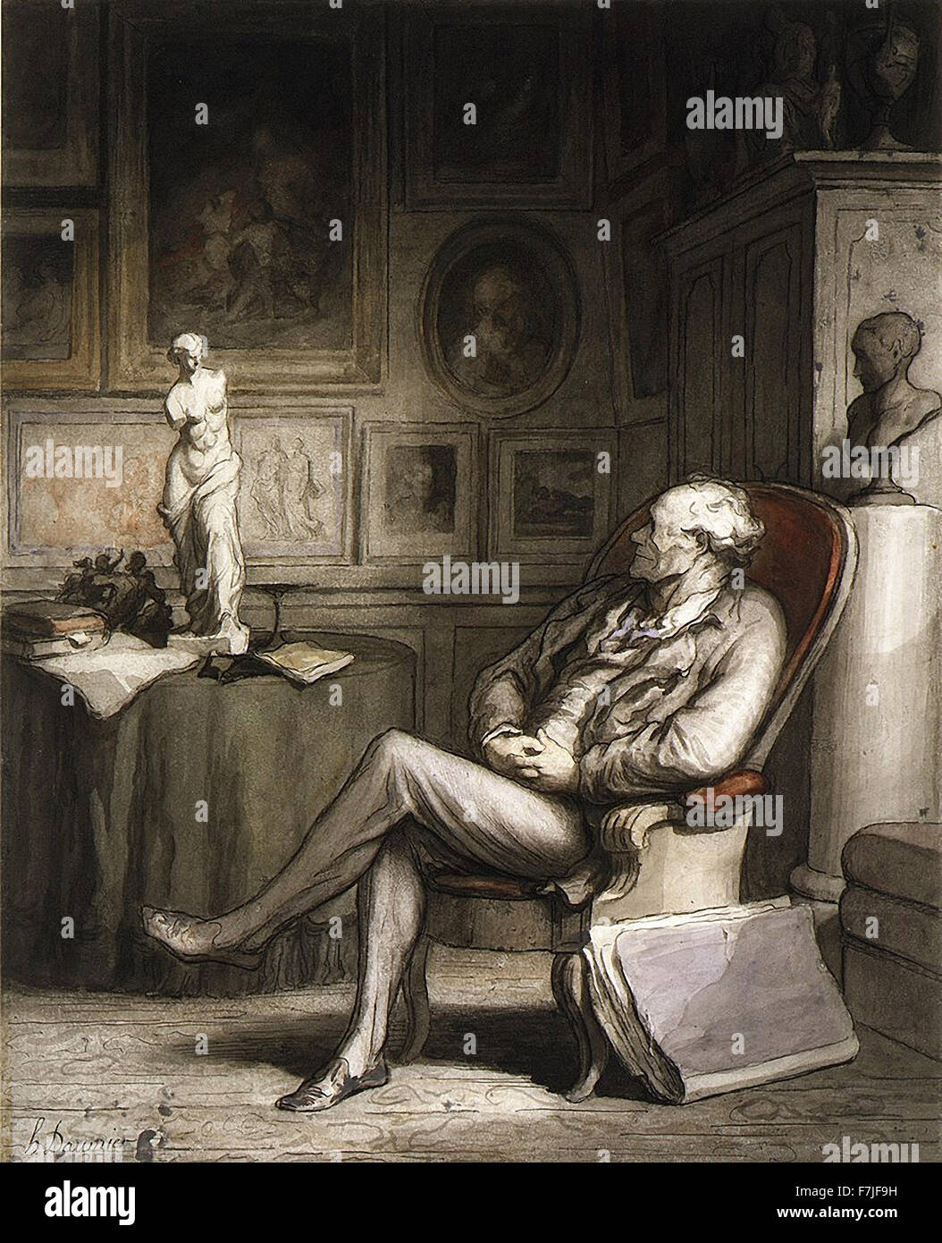 Honoré-Victorin Daumier - Kenner Stockfoto