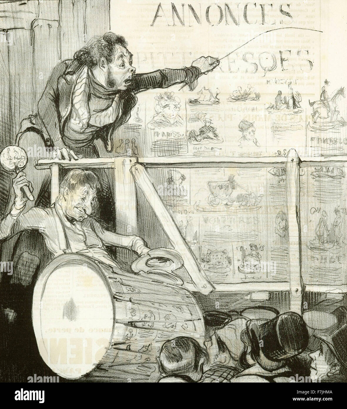 Honoré-Victorin Daumier - Voulez-Vous de l ' or... (Wollen Sie Gold...), Platte 81 aus der Serie Caricaturana Stockfoto