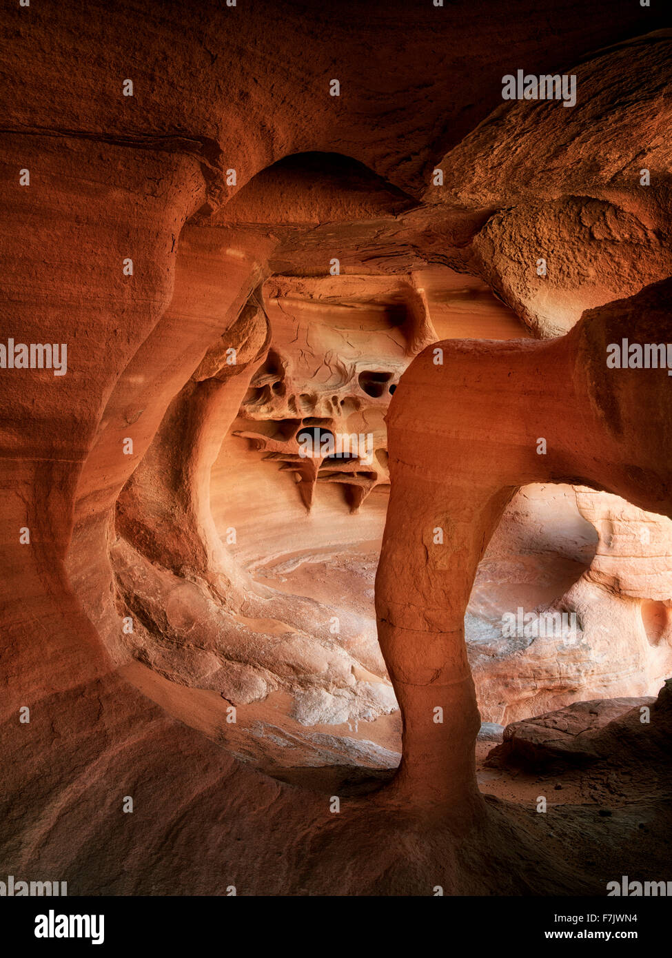 Windstone Arch Valley of Fire State Park, Nevada Stockfoto