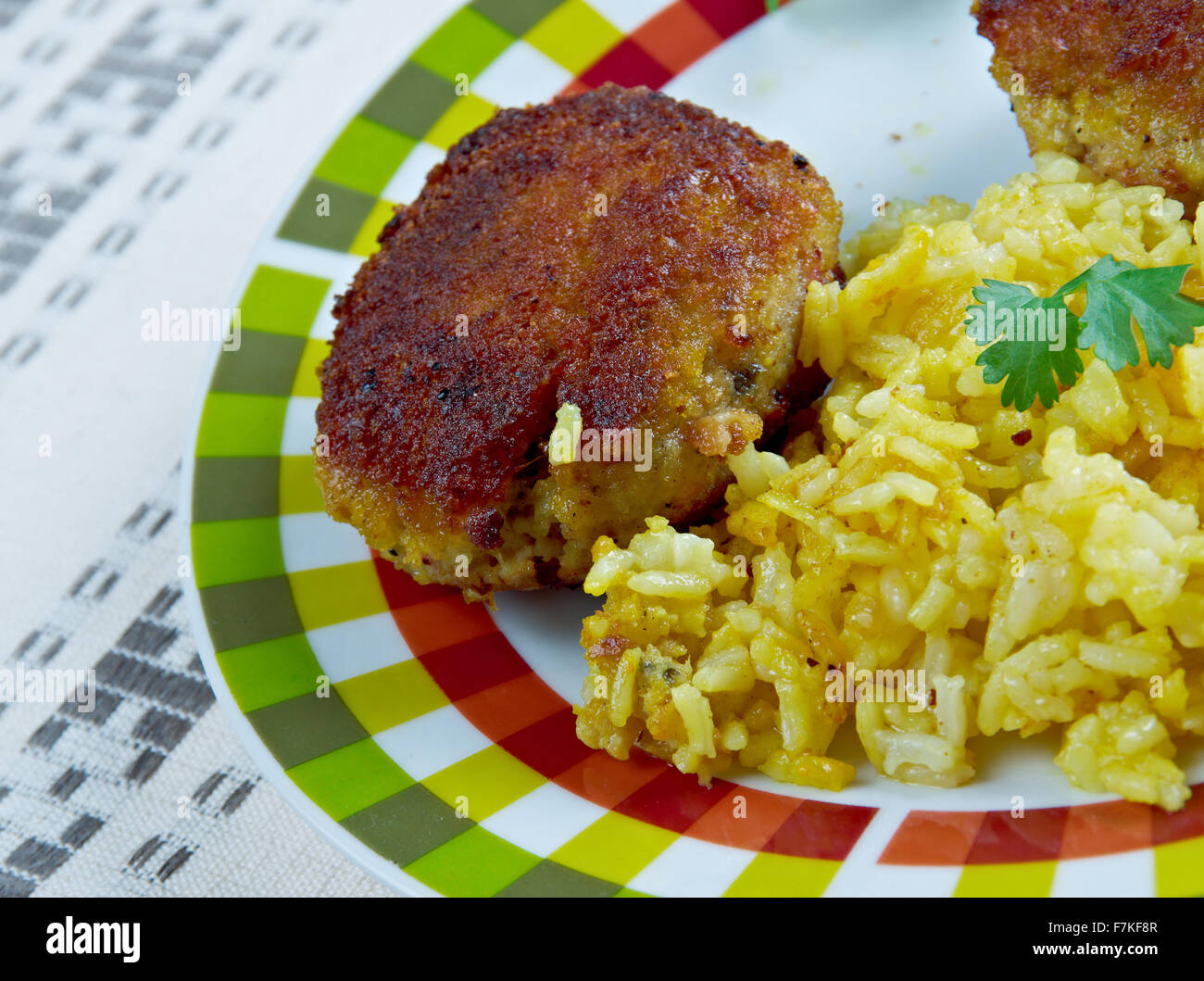 Balık Köfte - türkische Fischbällchen. Stockfoto