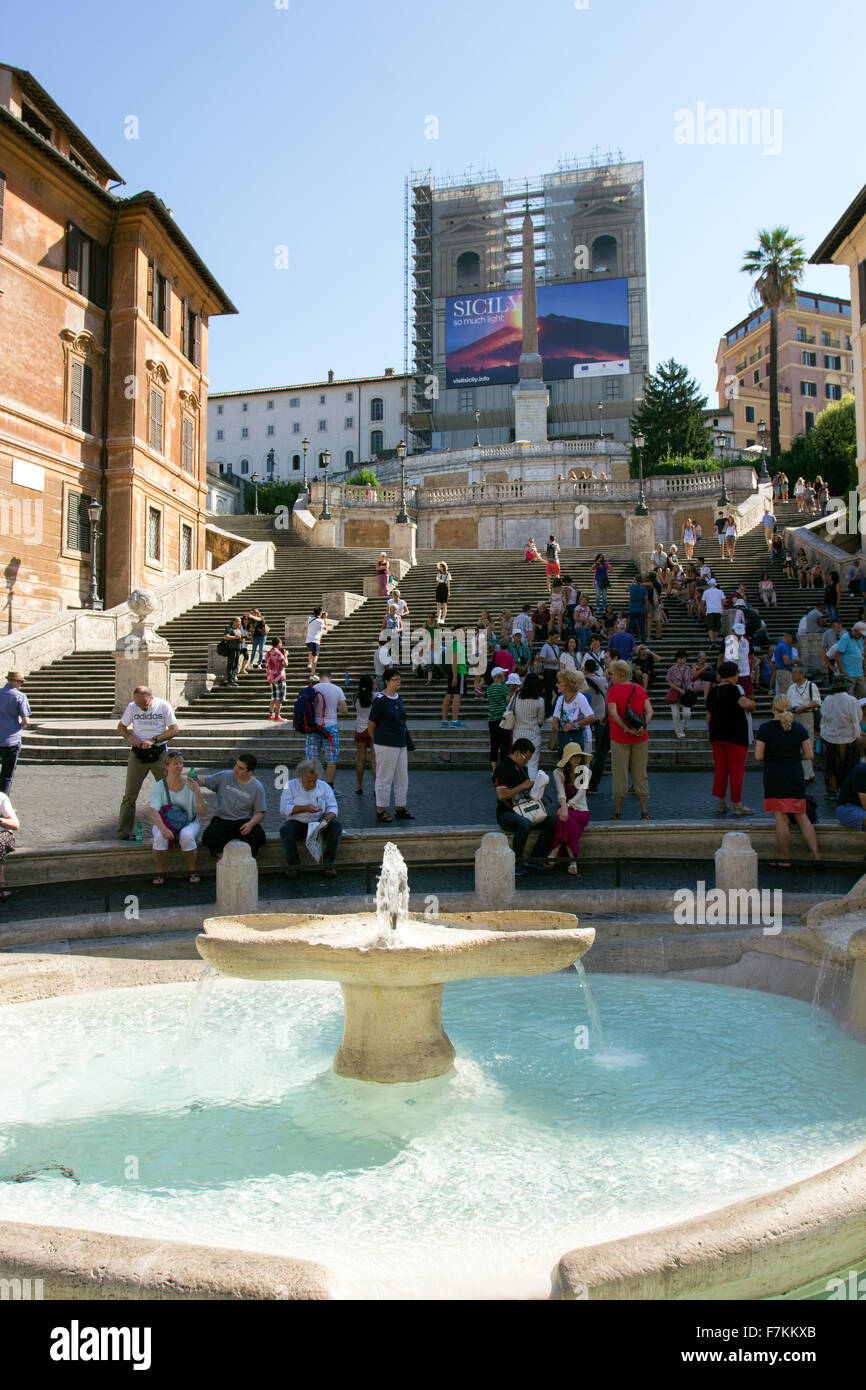 Spanische Treppe Rom Stockfoto