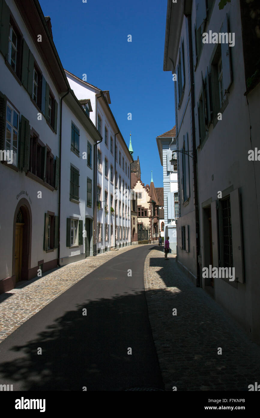 Basler Straße in der Schweiz Stockfoto