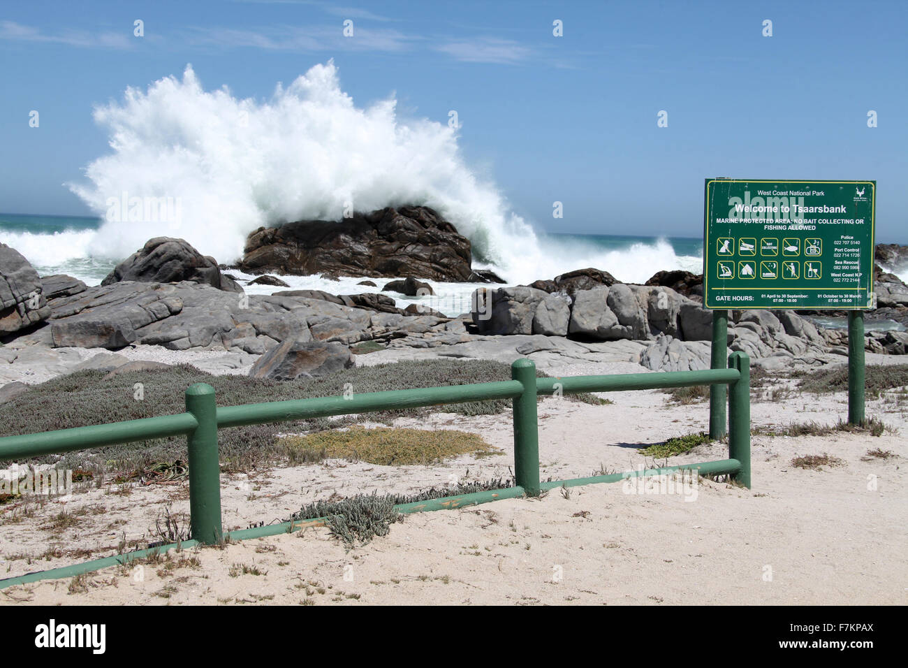 Tsaarsbank Abschnitt des West Coast National Park in Südafrika Stockfoto