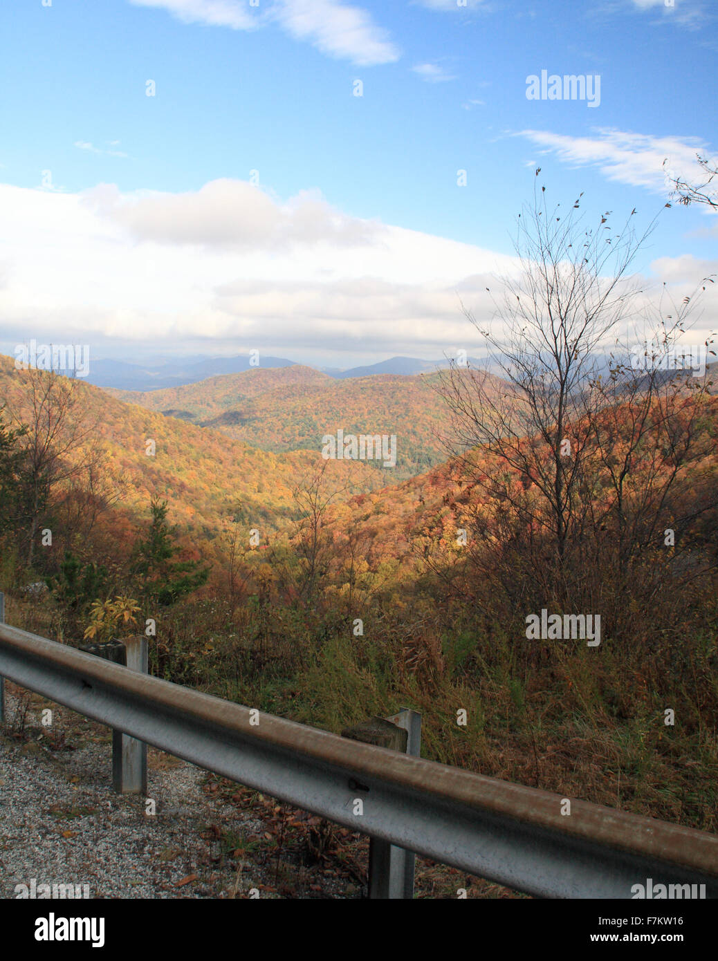 Blick vom Hogpen Lücke auf Russell Brasstown Scenic Byway in Georgien Stockfoto