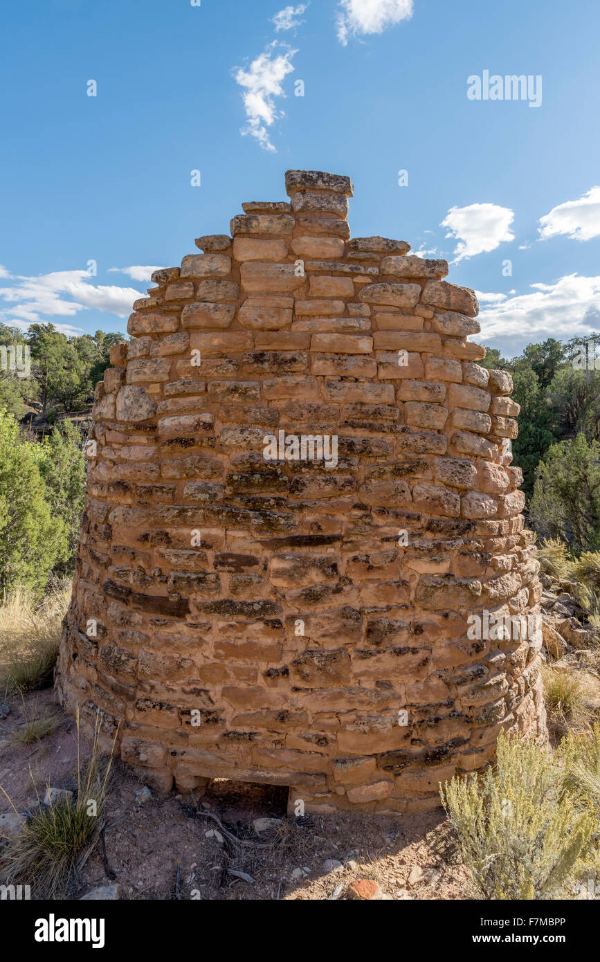 Halsabschneider Turm, eine uralte Pueblo-Struktur in Hovenweep National Monument, Colorado. Stockfoto