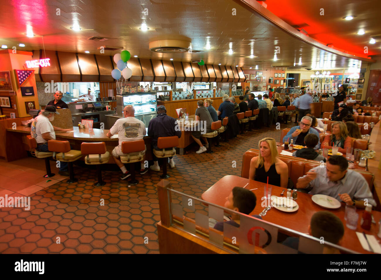 Klassische 50er Jahre Diner, Bob's Big Boy, Riverside Drive, Burbank, Kalifornien Stockfoto