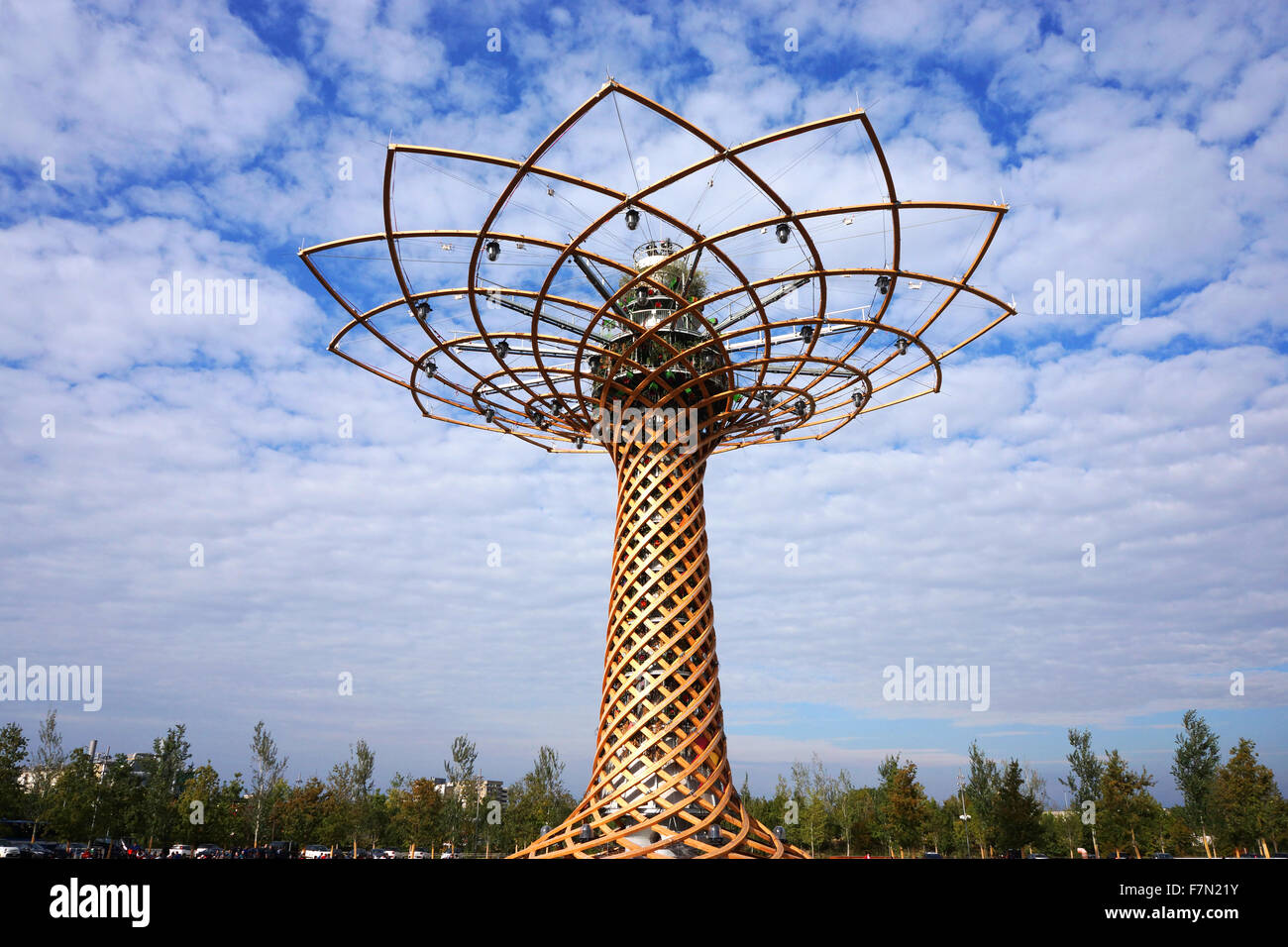 Baum des Lebens, Weltausstellung 2015, Mailand, Italien Stockfoto