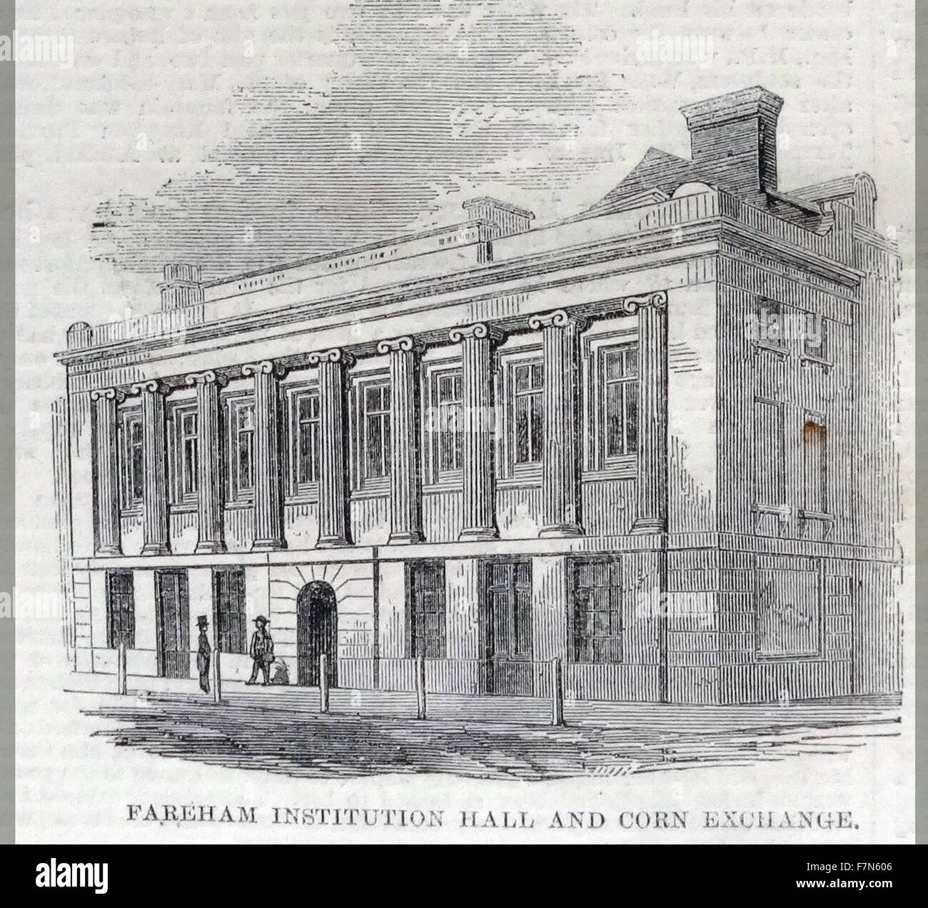 Fareham Institution Hall und Corn Exchange. 1860 Stockfoto