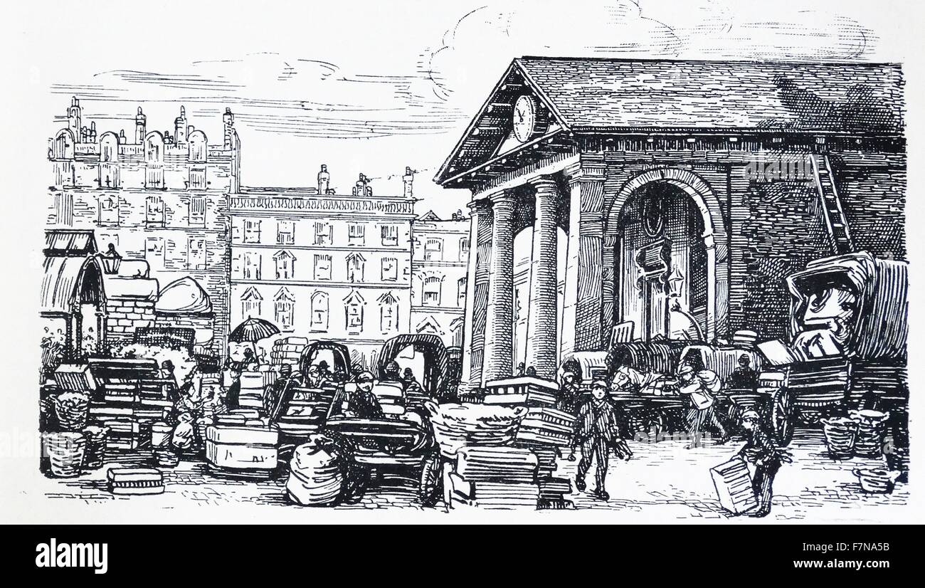 Abbildung aus einem Buch von Str. Pauls Kirche, Covent Garden und dem Markt. Datiert 1913 Stockfoto