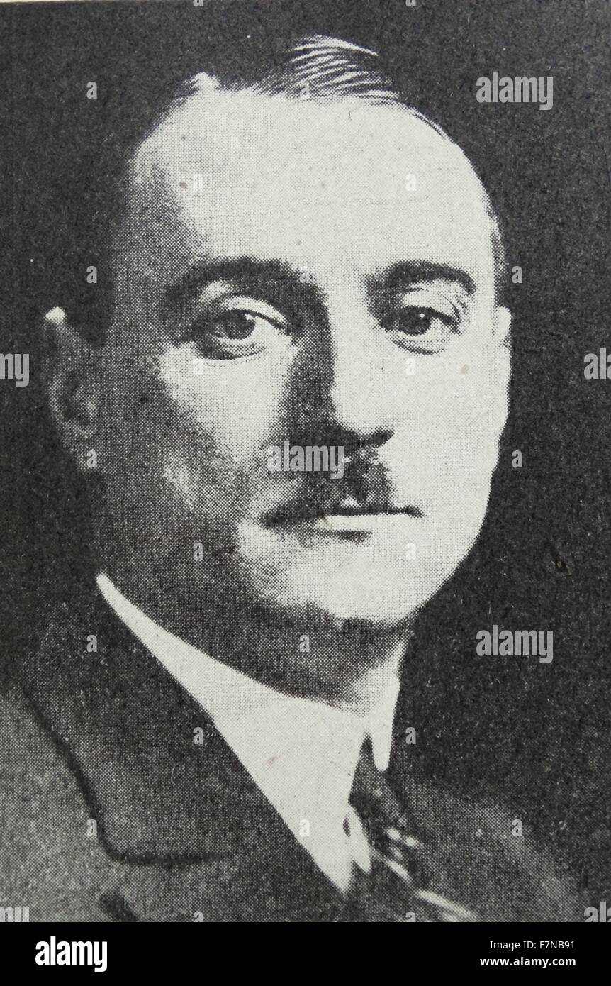 Foto von Marcel Pilet-Golaz (1889-1958), Schweizer Politiker und Minister für auswärtige Angelegenheiten. Datiert 1940 Stockfoto