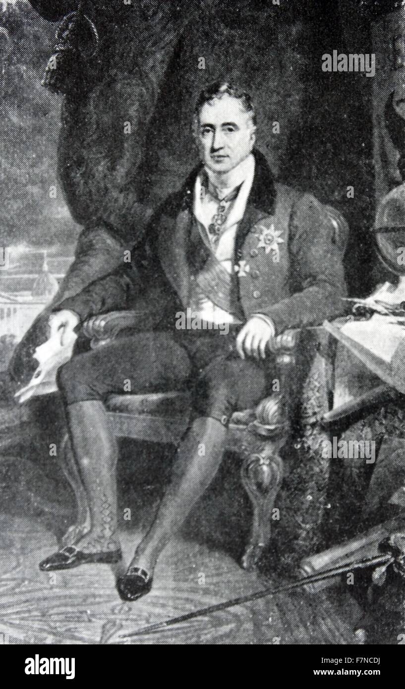 Graf Carlo Andrea Pozzo di Borgo (1764-1842) war ein korsischer Politiker eines russischen Diplomaten wurde.  Er gehörte zu den Unterzeichnern des Pariser Frieden 1815. Stockfoto